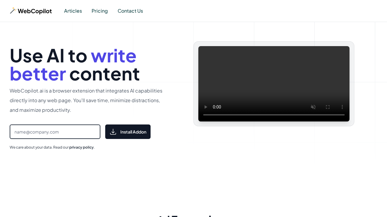 WebCopilot screenshot