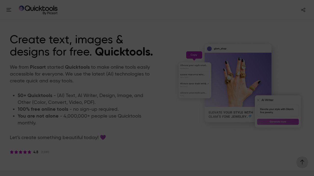 AI Writer by Picsart screenshot
