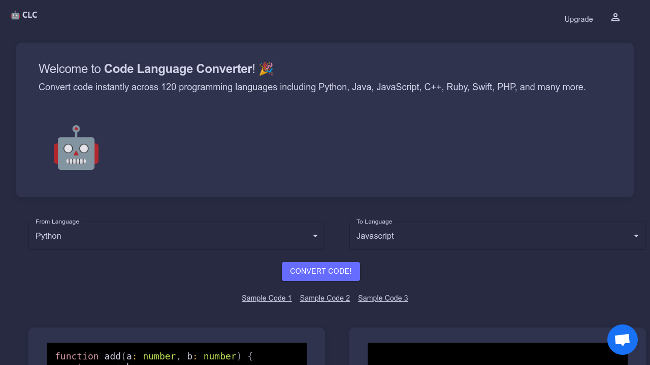 CodeConverter.com screenshot