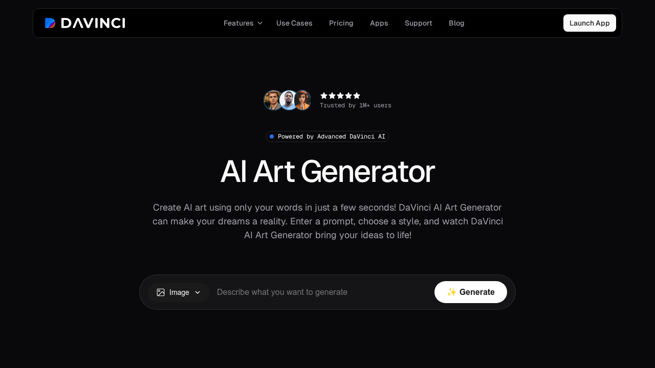 DaVinci AI screenshot
