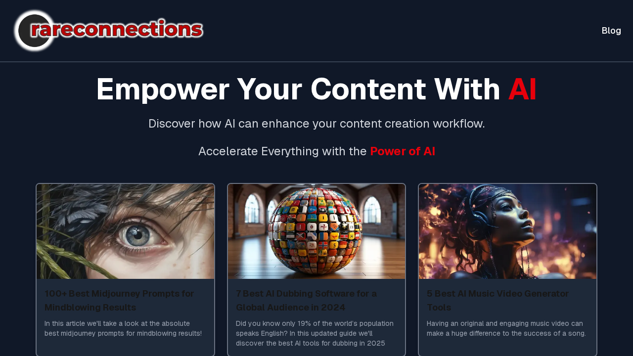 RareConnections.io screenshot