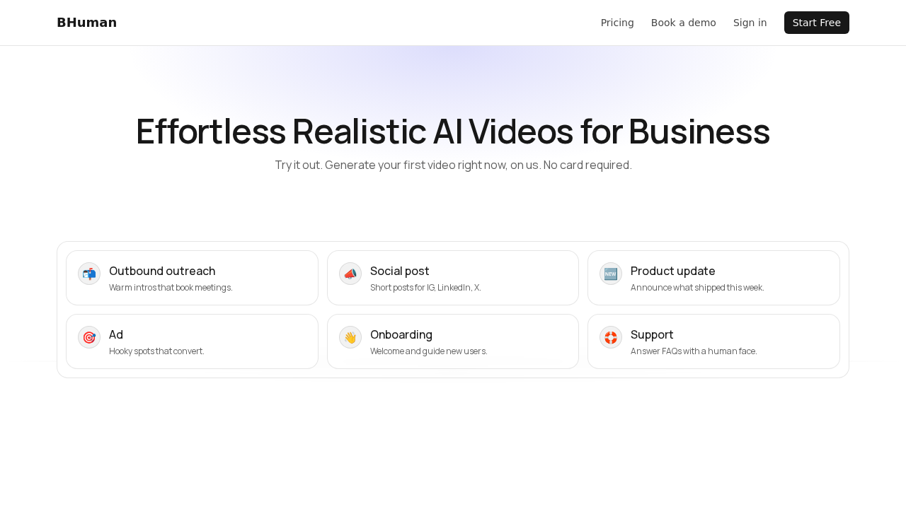BHuman AI screenshot