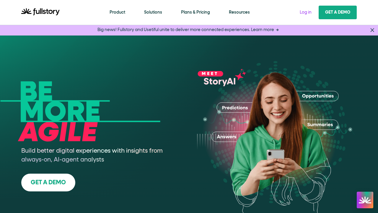 FullStory screenshot