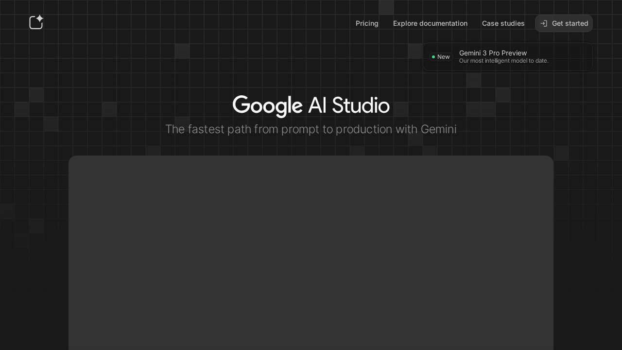 Google AI Studio screenshot