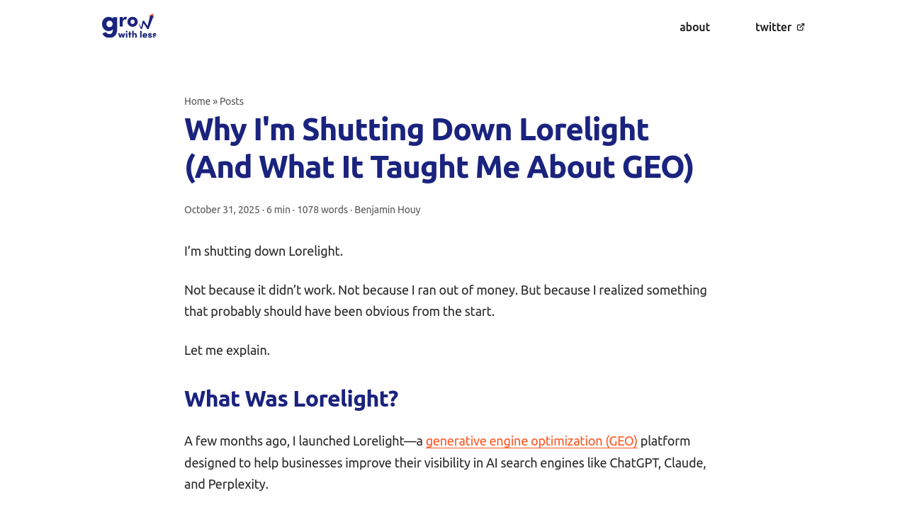 Lorelight screenshot