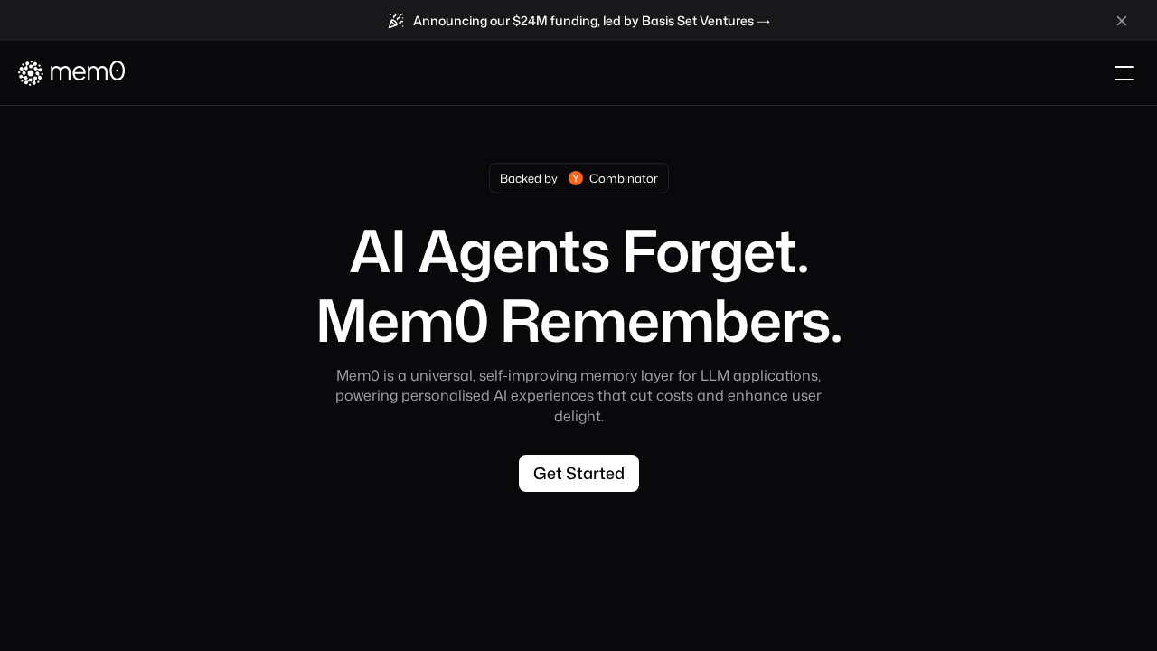 Mem0 screenshot