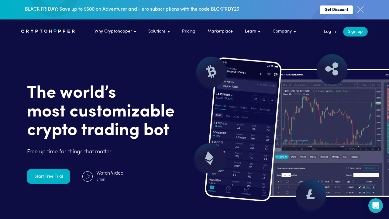Cryptohopper screenshot