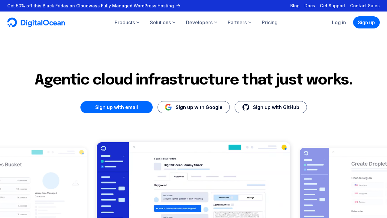 DigitalOcean screenshot