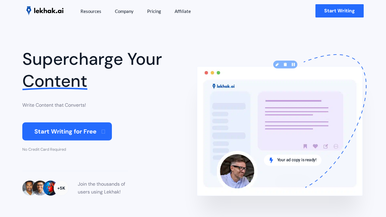 lekhak.ai screenshot