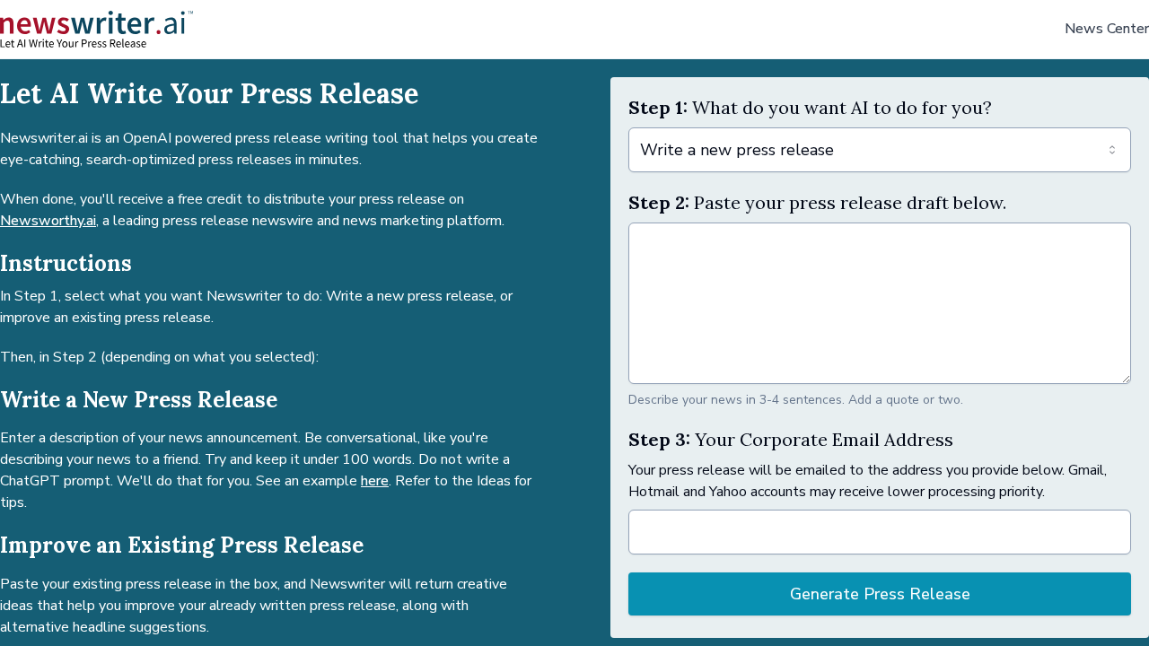 newswriter.ai screenshot