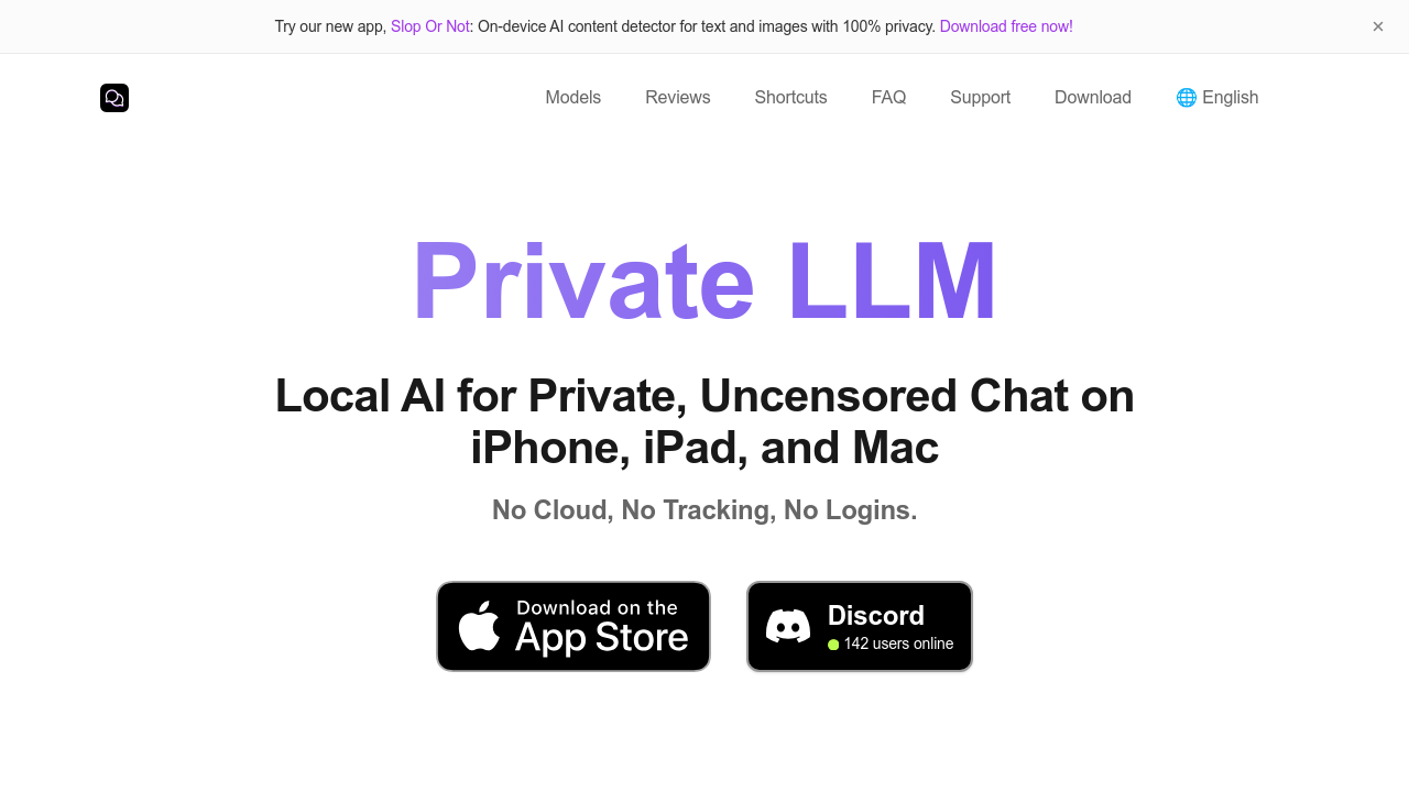 privatellm.app screenshot