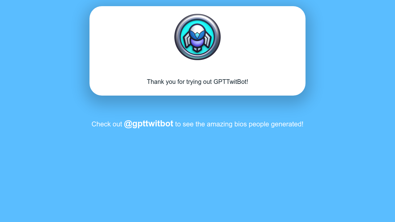 GPTTwitBot screenshot