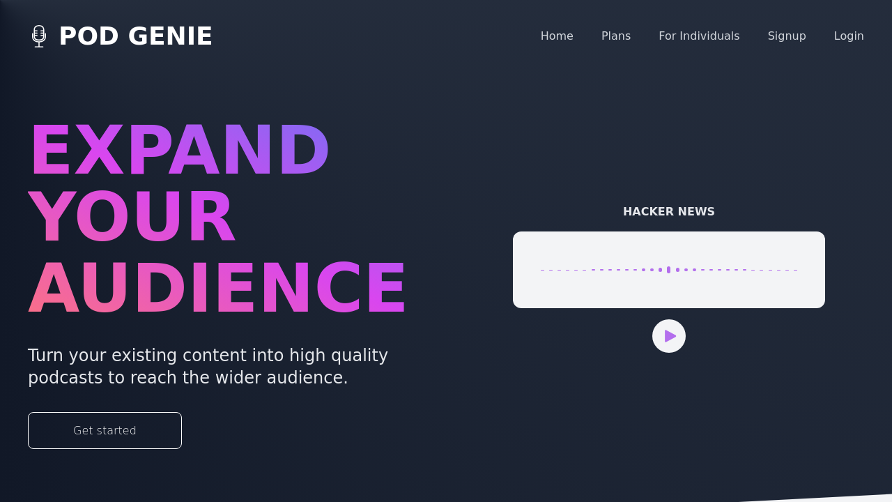 Pod Genie screenshot