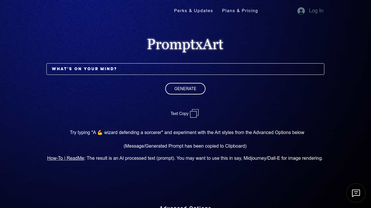 PromptxArt screenshot