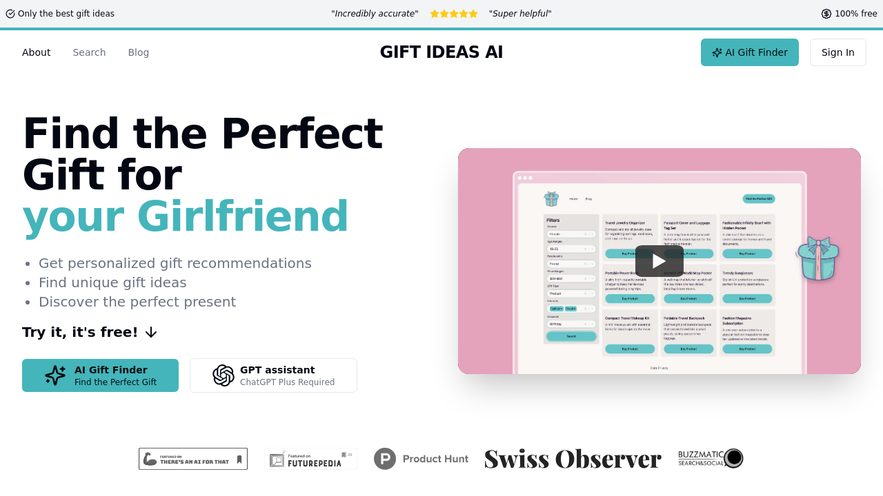 Gift Ideas AI screenshot