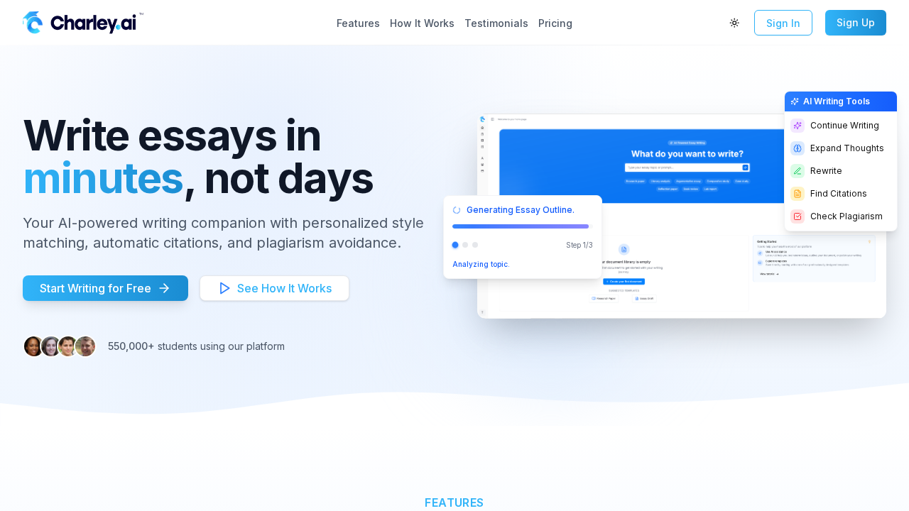 charley.ai screenshot