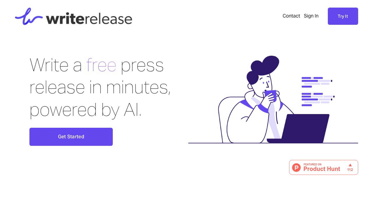 WriteRelease screenshot