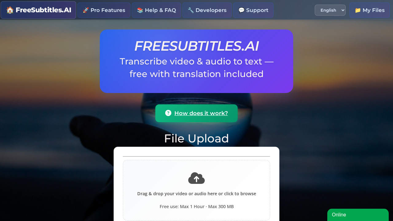freesubtitles.ai screenshot