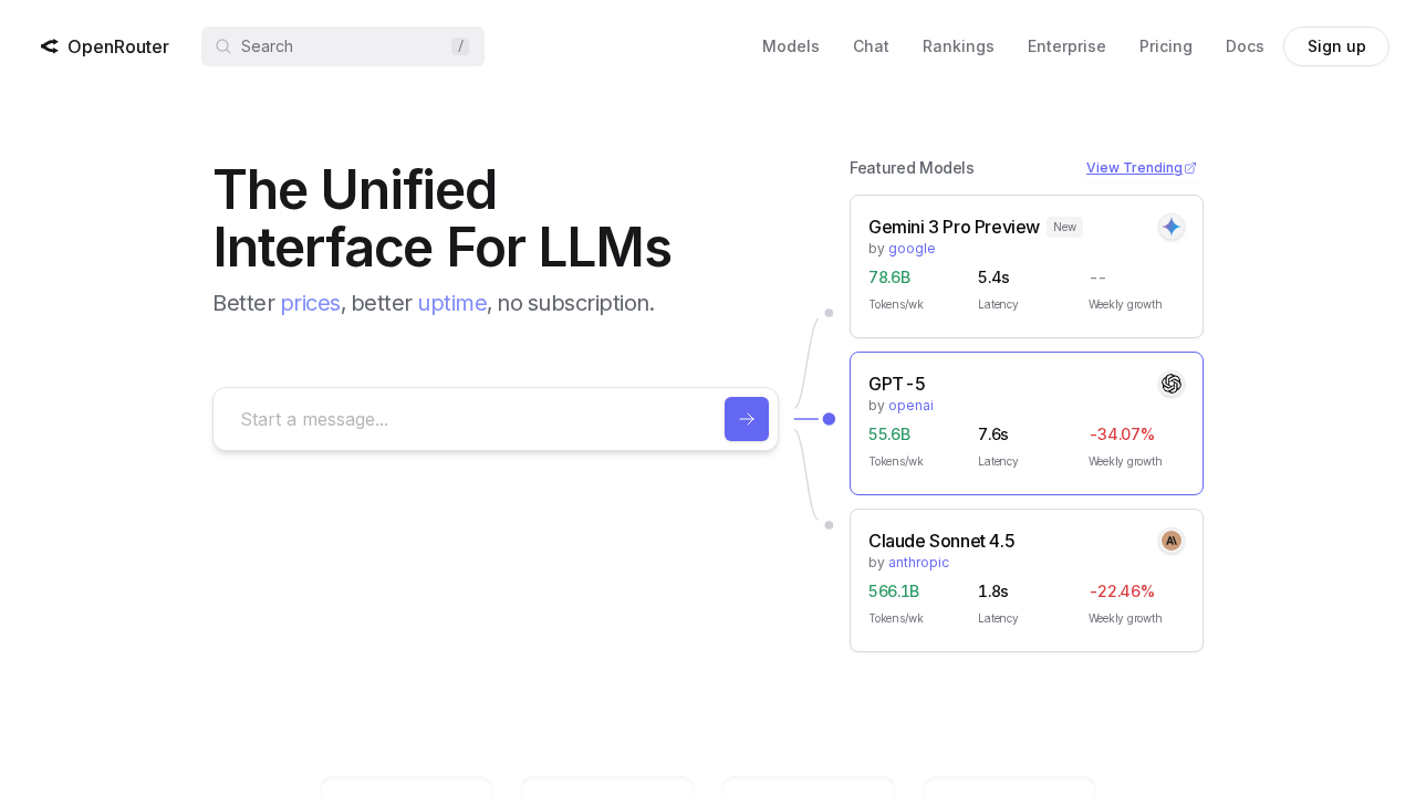 OpenRouter.ai screenshot