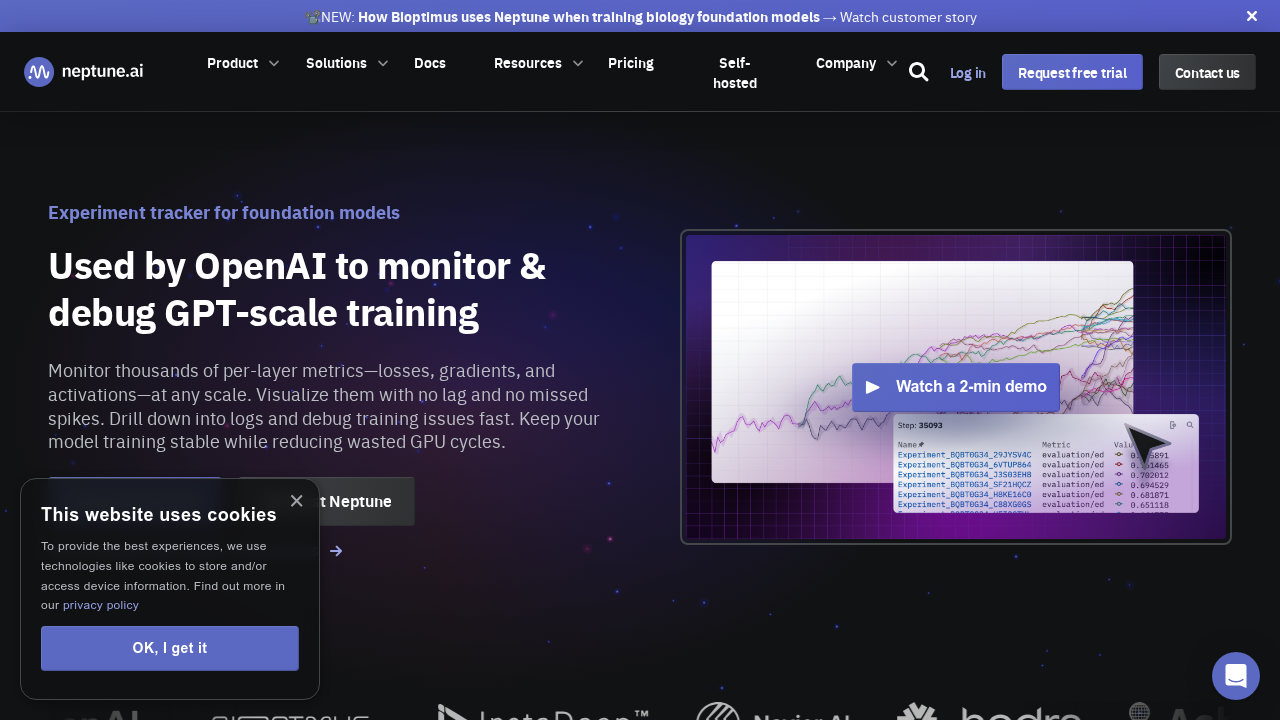 neptune.ai screenshot