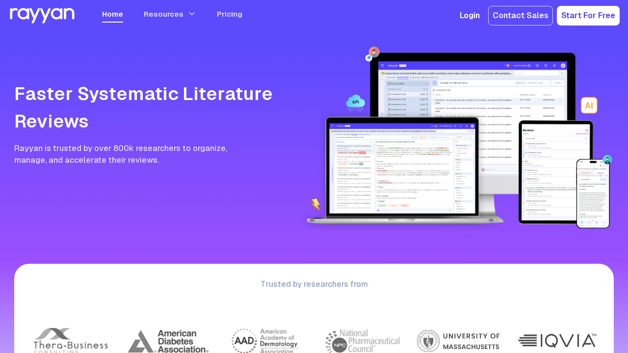 Rayyan.ai screenshot