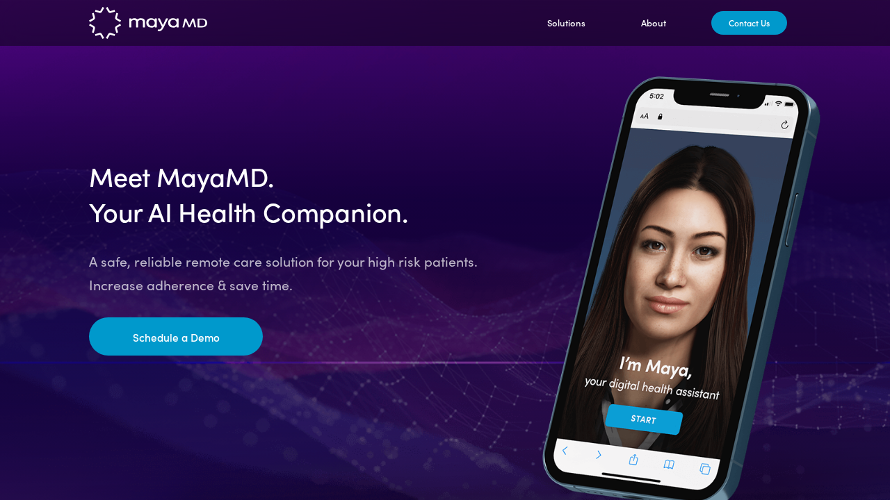 MayaMD.ai screenshot