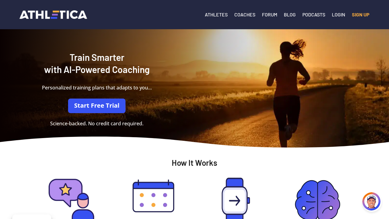 Athletica.ai screenshot