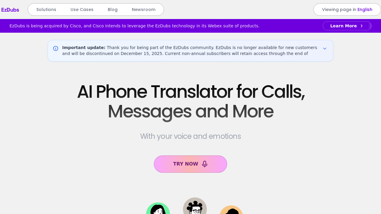 ezdubs.ai screenshot