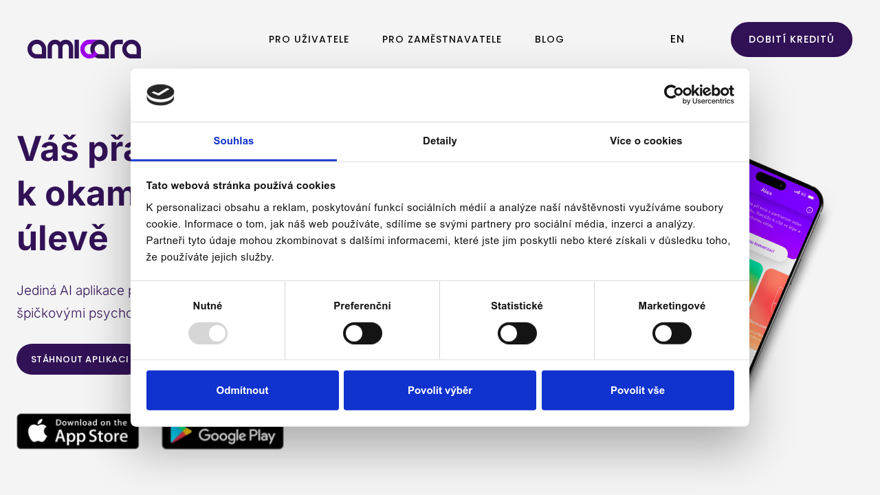 Amicara.ai screenshot