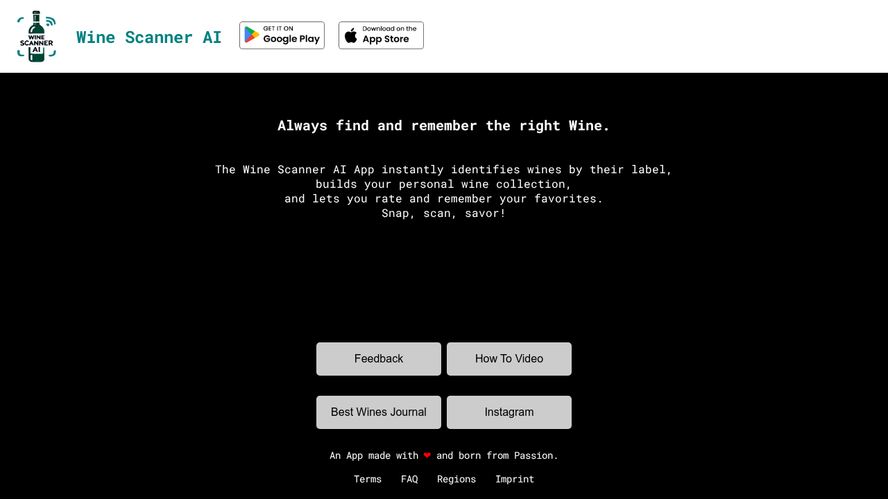 Wine Scanner AI screenshot