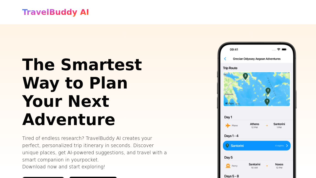 gettravelbuddy.ai screenshot