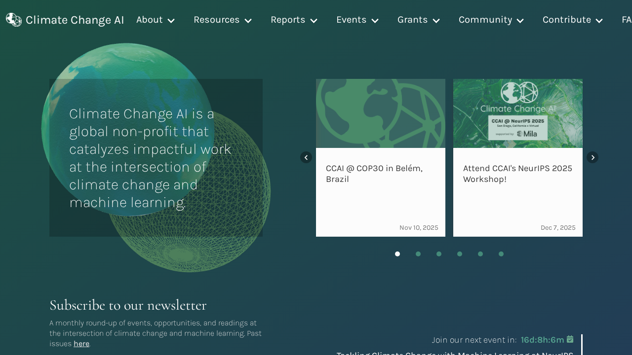 Climate Change AI screenshot