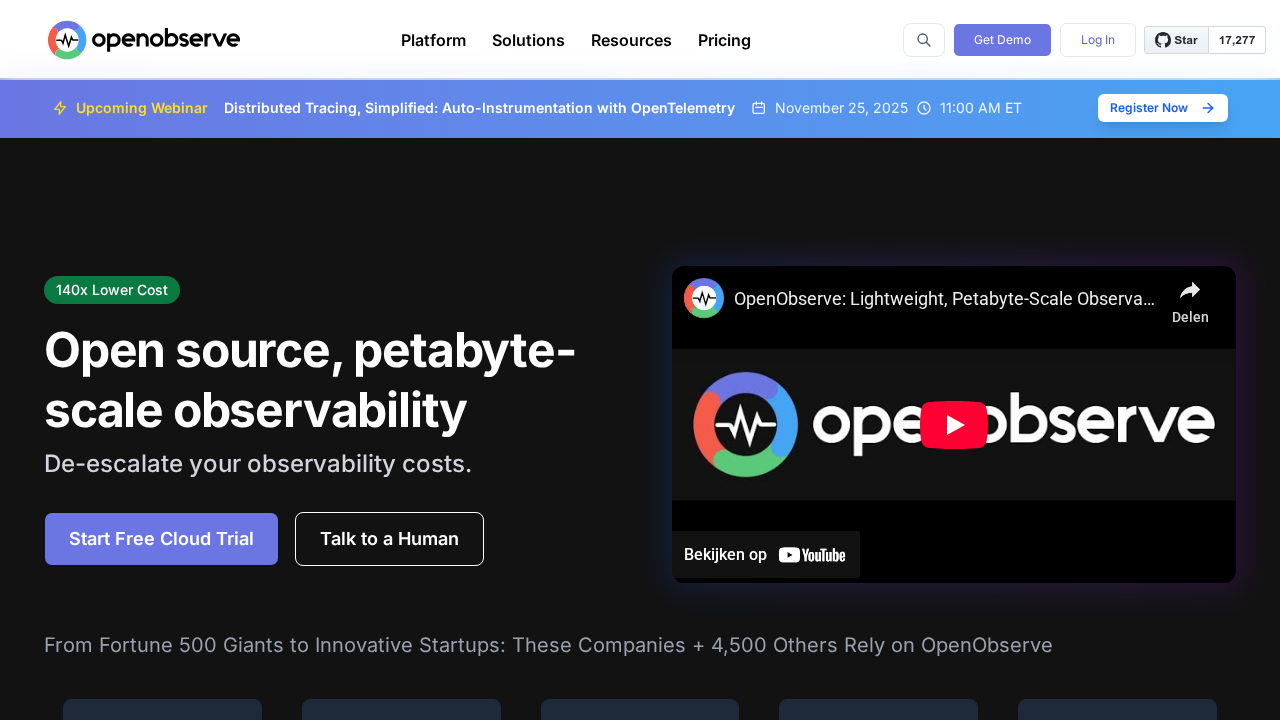OpenObserve.ai screenshot