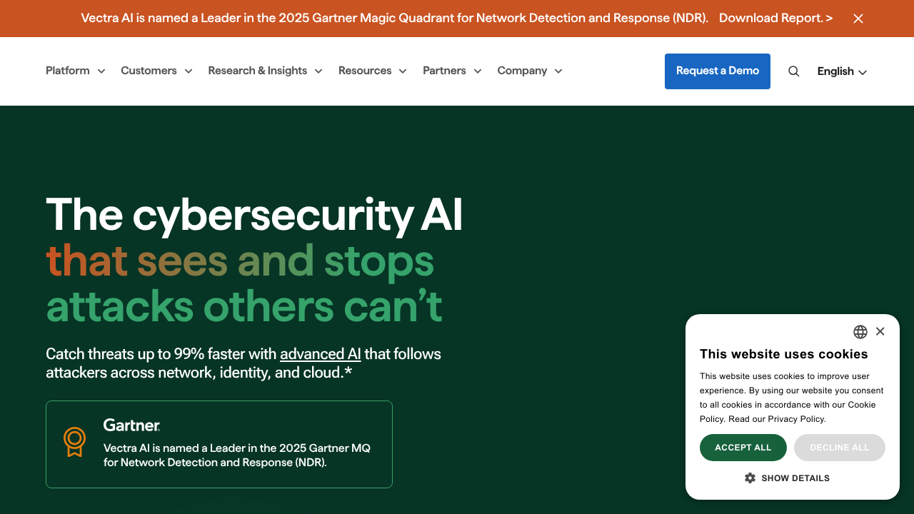Vectra AI screenshot