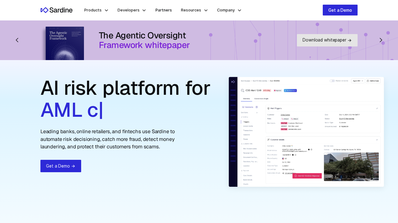 Sardine.ai screenshot