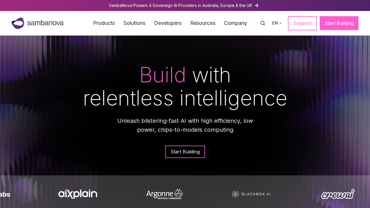 SambaNova screenshot