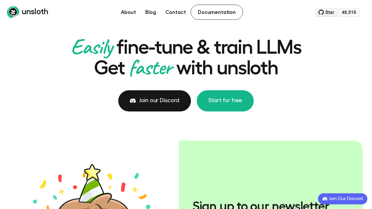 Unsloth.ai screenshot