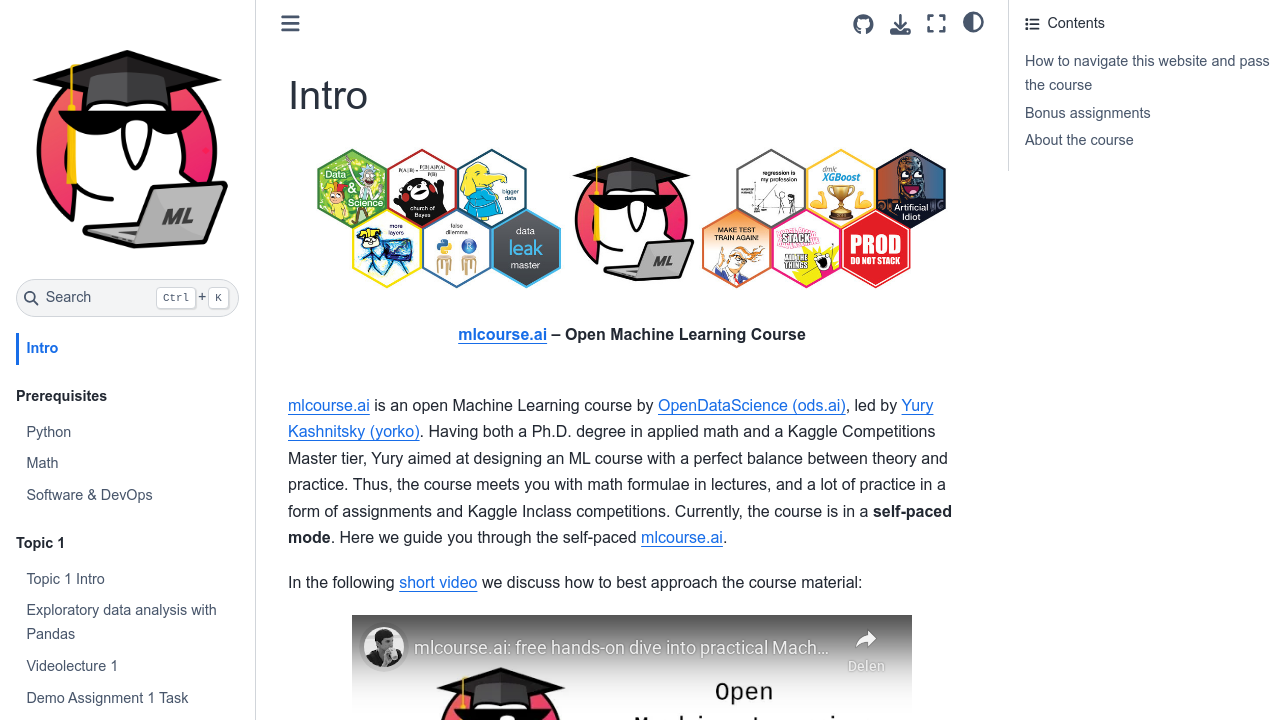 mlcourse.ai screenshot