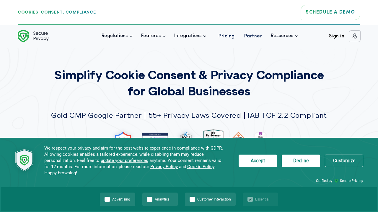 secureprivacy.ai screenshot