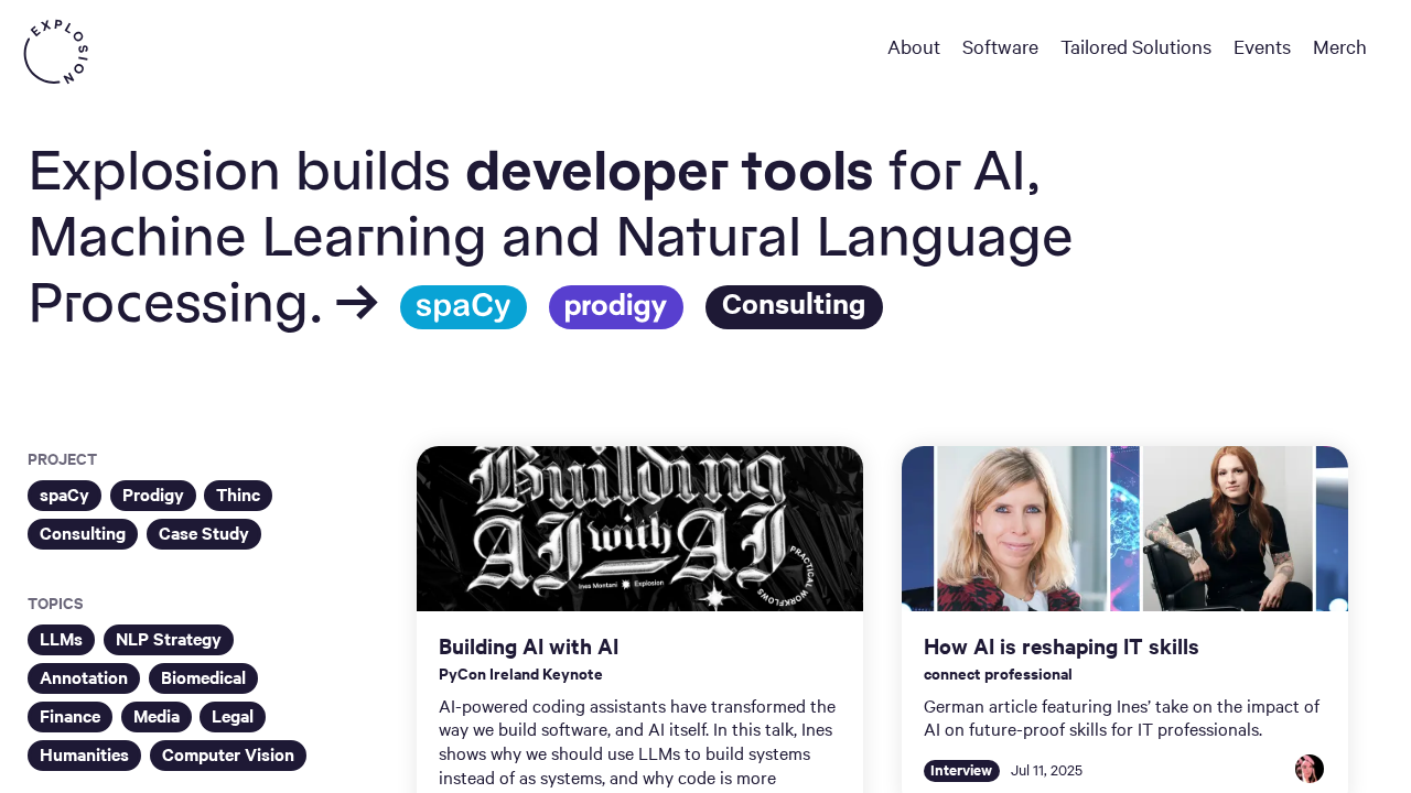 explosion.ai screenshot
