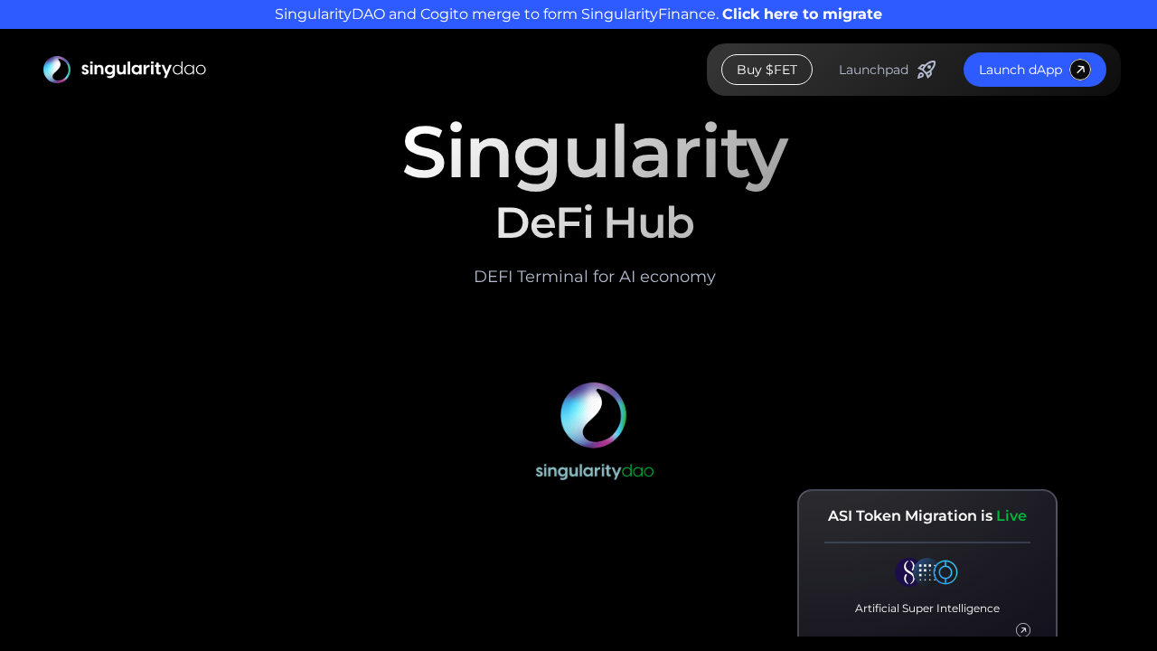 SingularityDAO.ai screenshot