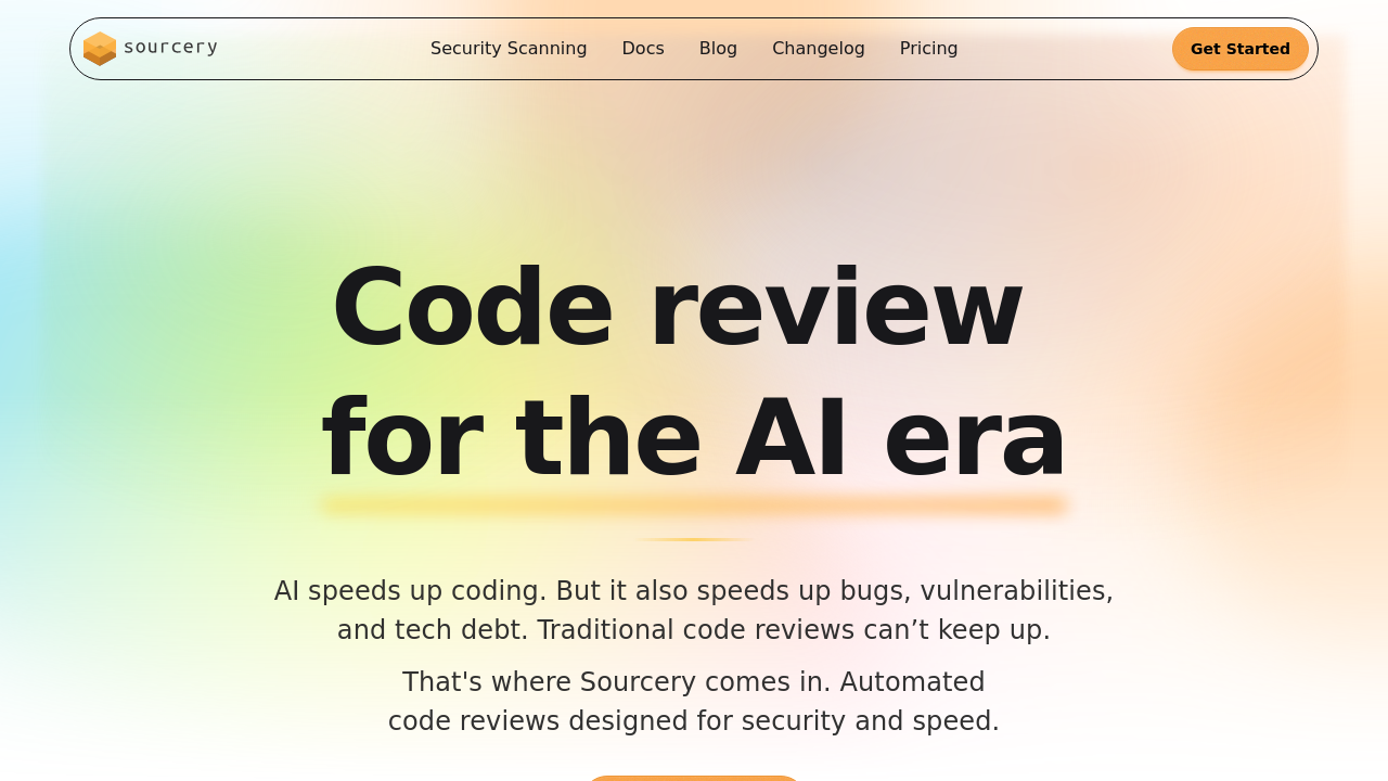 Sourcery.ai screenshot