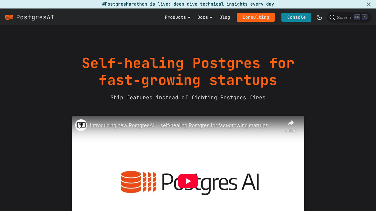 PostgresAI screenshot