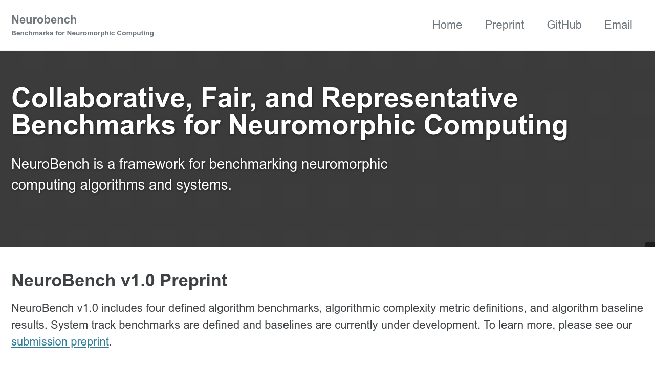 NeuroBench.ai screenshot
