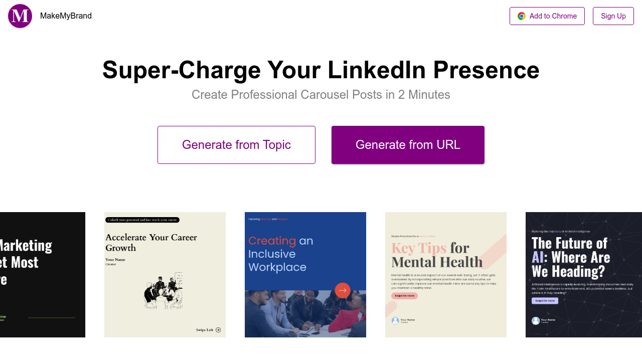 makemybrand.ai screenshot