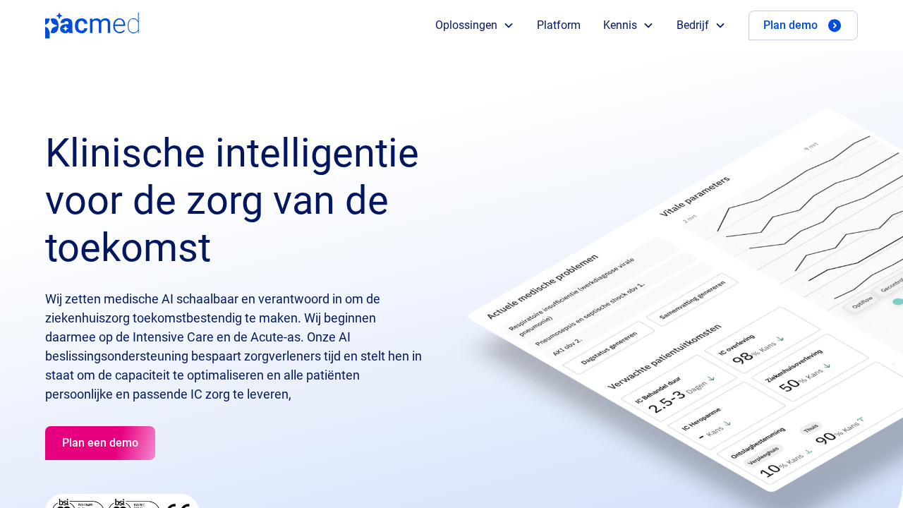 Pacmed.ai screenshot