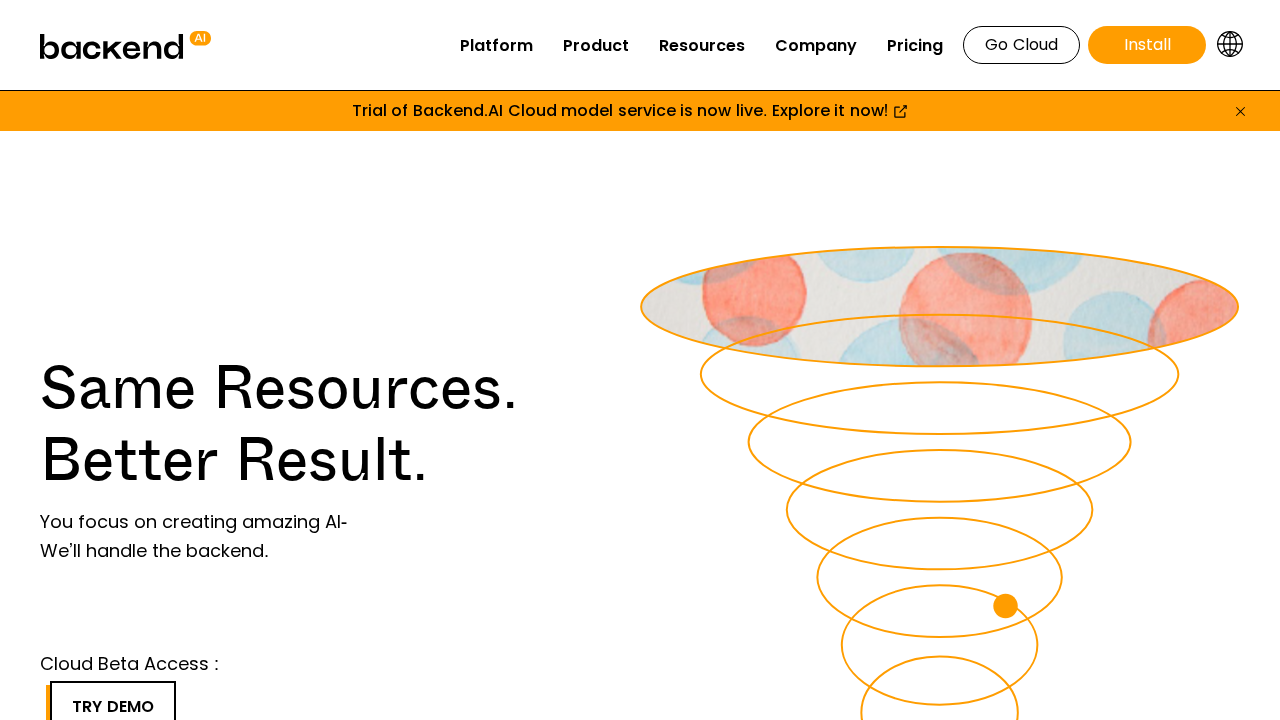 backend.ai screenshot