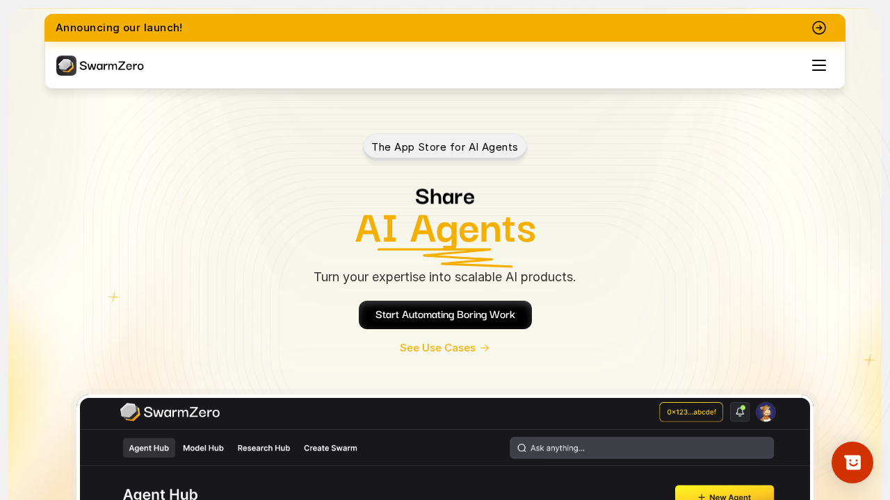 SwarmZero screenshot