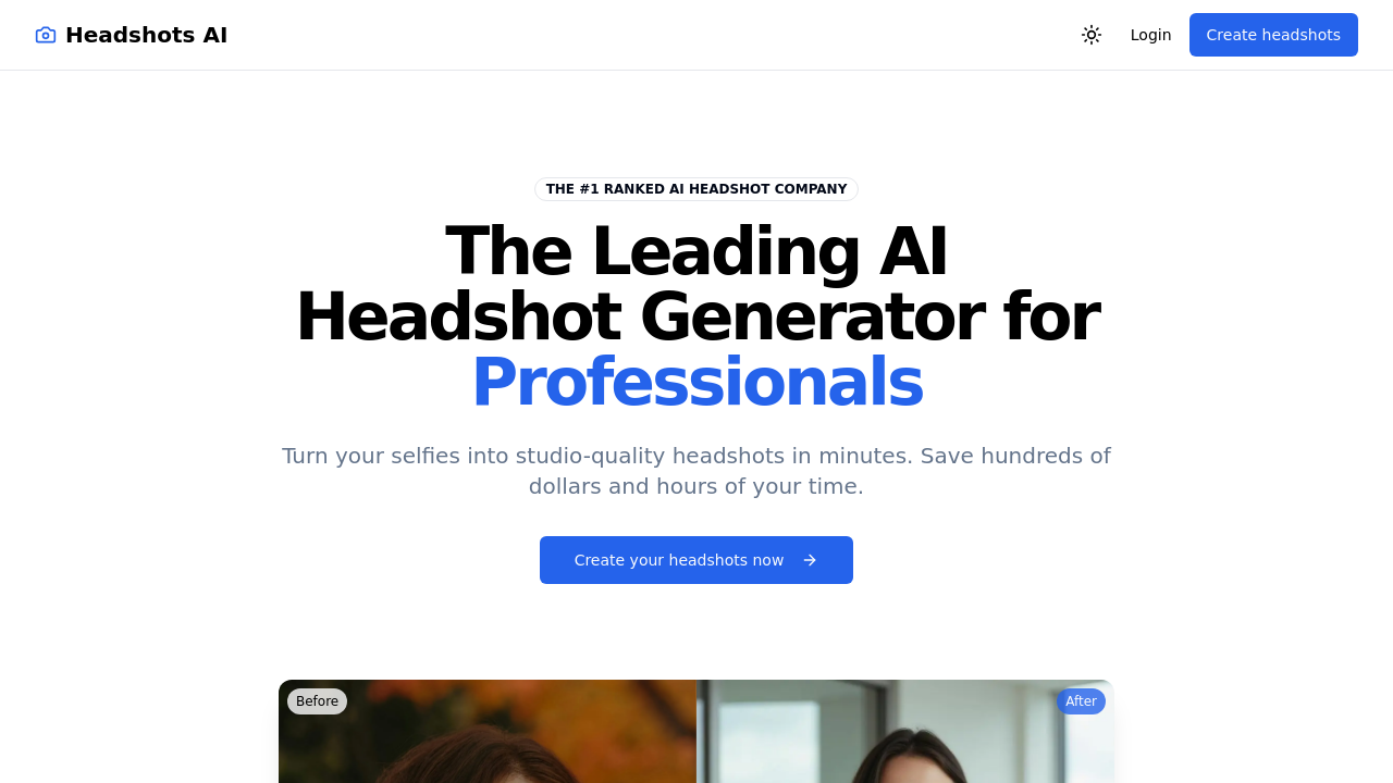 getheadshots.ai screenshot