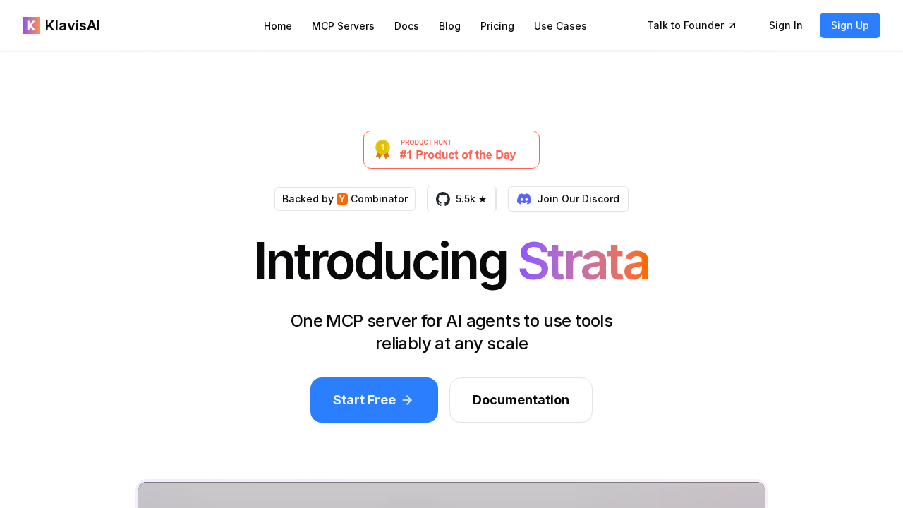 Klavis.ai screenshot